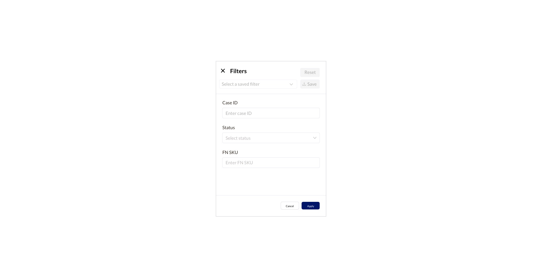 Case Tracker Filter